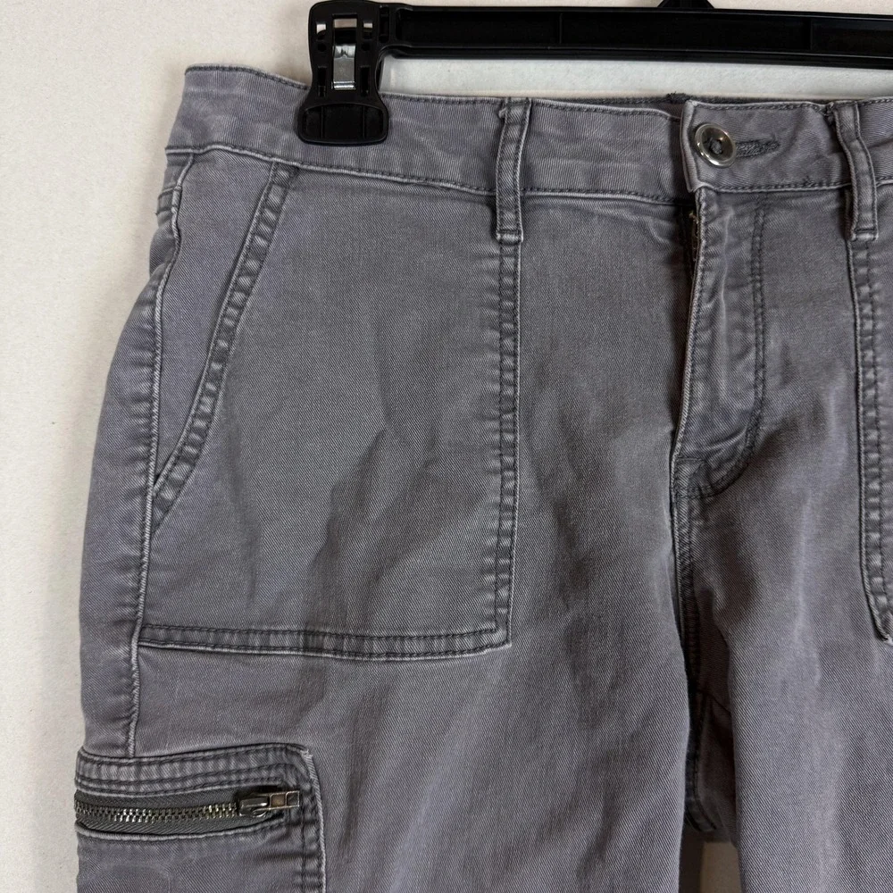 A.n.a A New Approach Pants Womens 29/8 Gray Cargo Skinny Ankle Twill Pockets